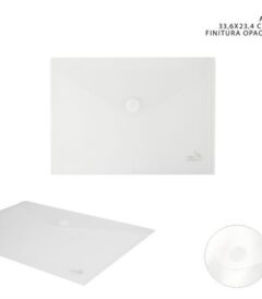 72276 8055769100579 CA910057 busta c/bottone in velcro a4 trasparente