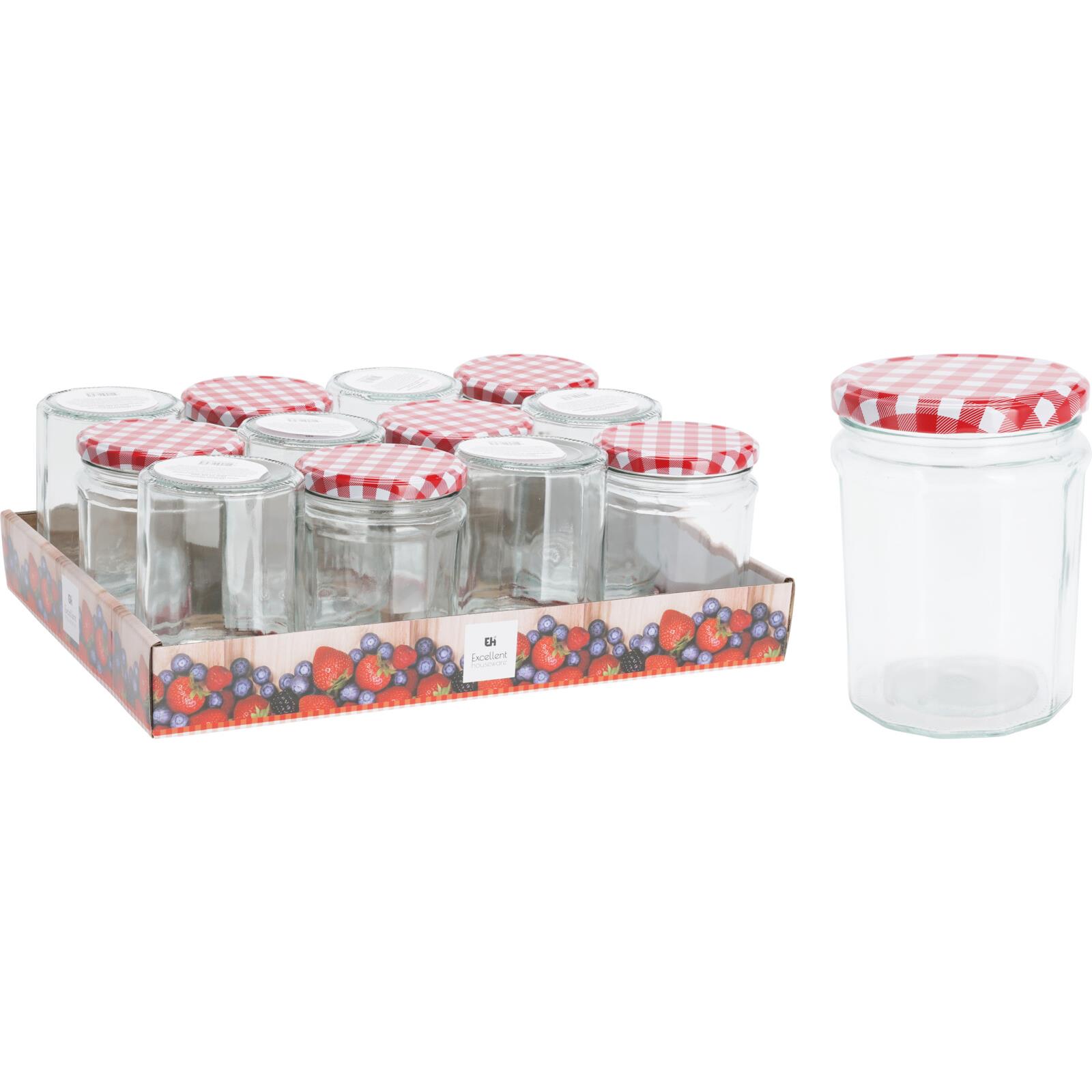 72322 8721037067935 CD1003130 barattolo in vetro trasp. con coperchio excellent houseware 450cc