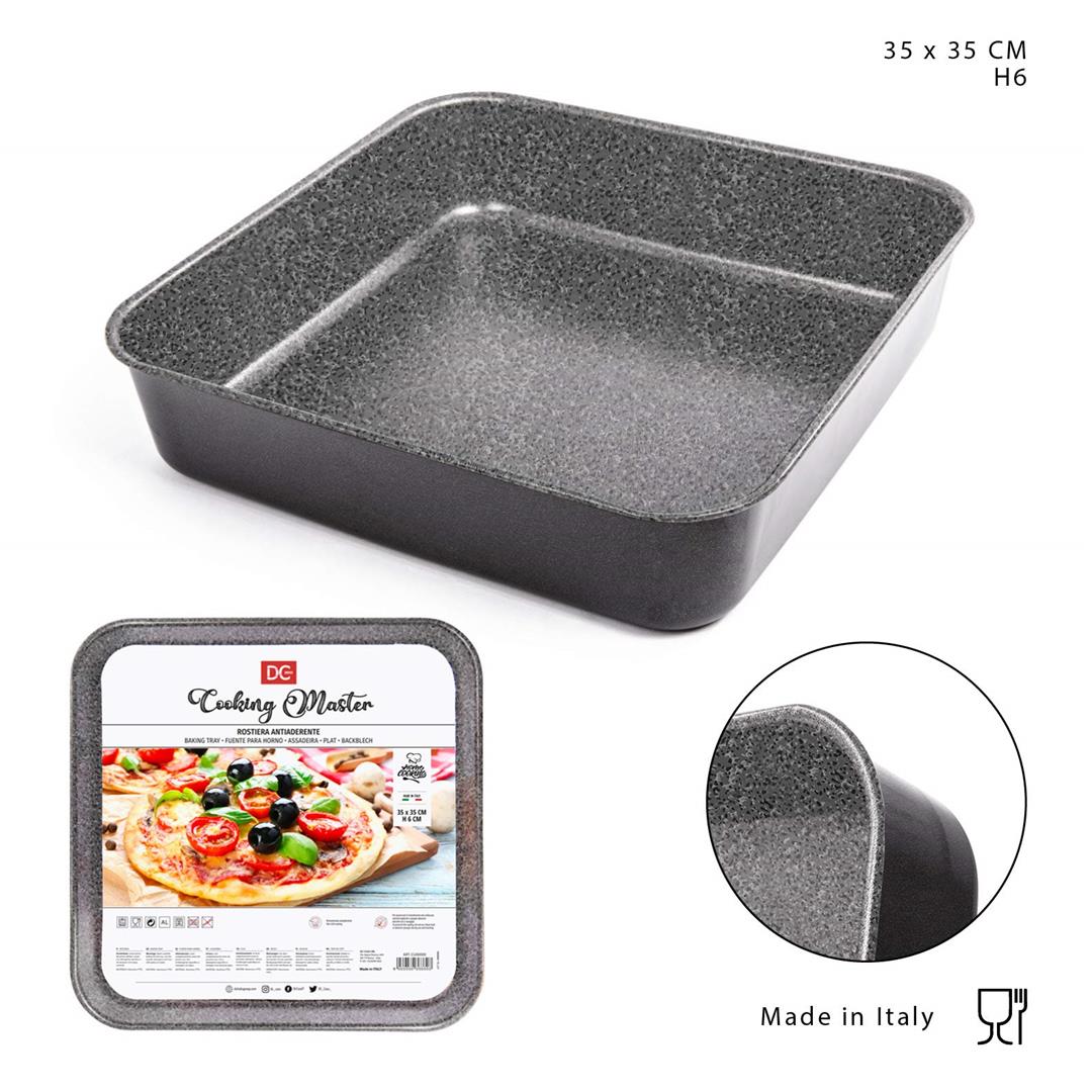 72876 8034139363745 0134820 TEGLIA BASSA QUADRATA CM.35X35XH6