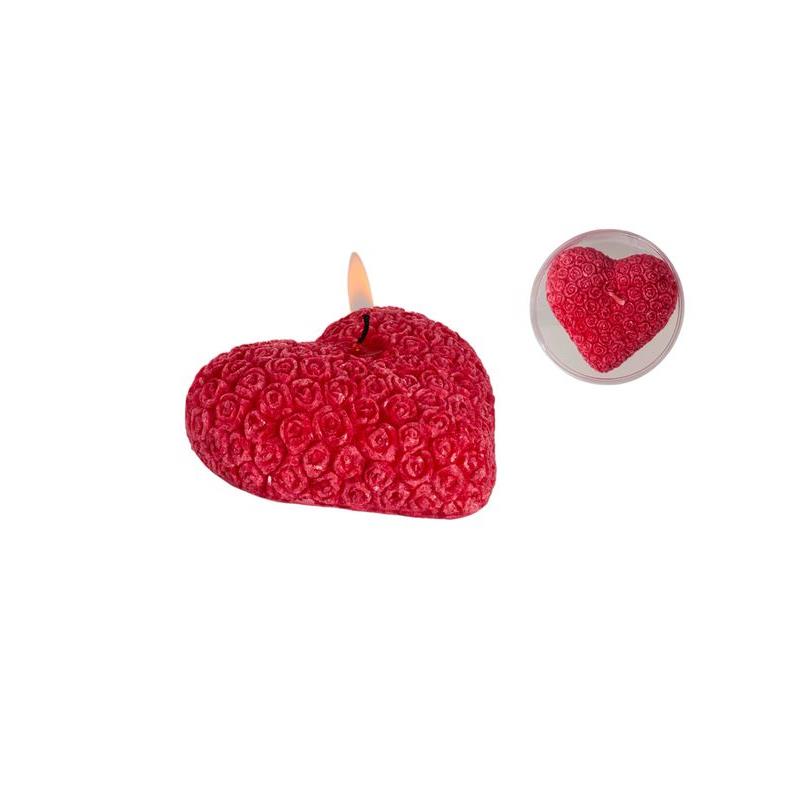 73015 3120370748689 74868 CP CANDELA FORMA DI CUORE FUCSIA