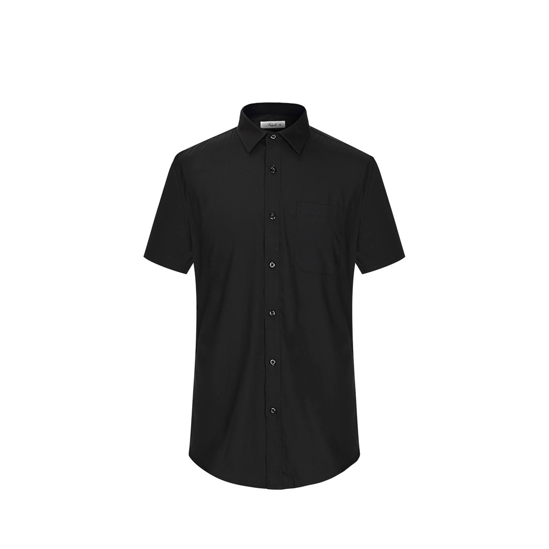 73397 9200000733972 CAM-010B-2XL abbigliamento professionale camicia avvitata uomo mani.corte size:s-3xl cam-010b nero 65%poliestre 35%cotone tg.2xl