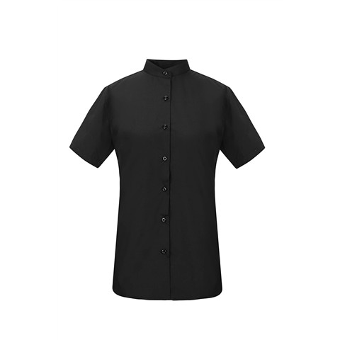 73406 9200000734061 CAM-013B-M abbigliamento professionale camicia coreano donna size:xs-2xl mani.corte nero ca-013b 65%poliestre 35%cotonetg.m