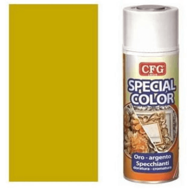 73675 8016818014025 S0110 CFG bomboletta spray 400ml vernice smalto acrilico oro_argento s0110 oro pallido