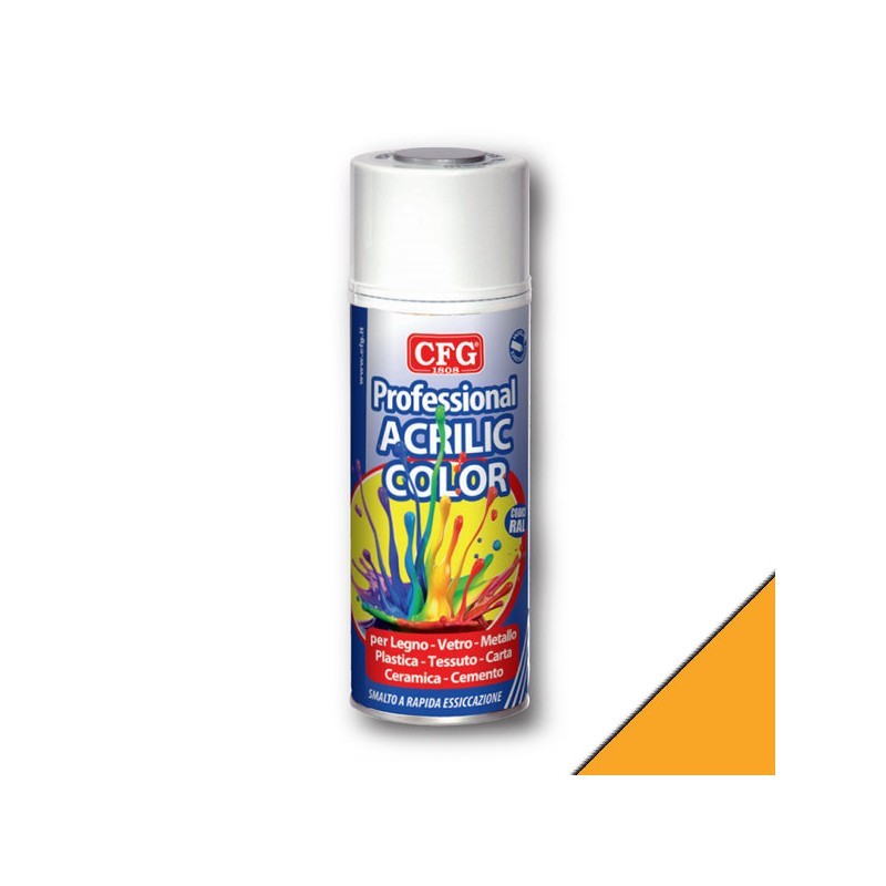 73680 8016818100650 CFG SP1003-8016818100667 bomboletta spray 400ml vernice smalto acrilico puro ral sp1003 giallo segnale