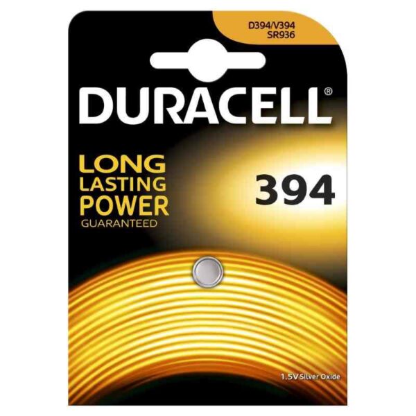 73737 5000394068216 DU89-SR936 BATTERIE A BOTTONE 1,5V SILVER OXIDE PILA AG9 DURACELL (V394,V380,SR45,SR936W,SR936WS)