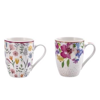 74091 8057586037007 103700 STAR tazza mug in porcellana decorata ø8x10cm