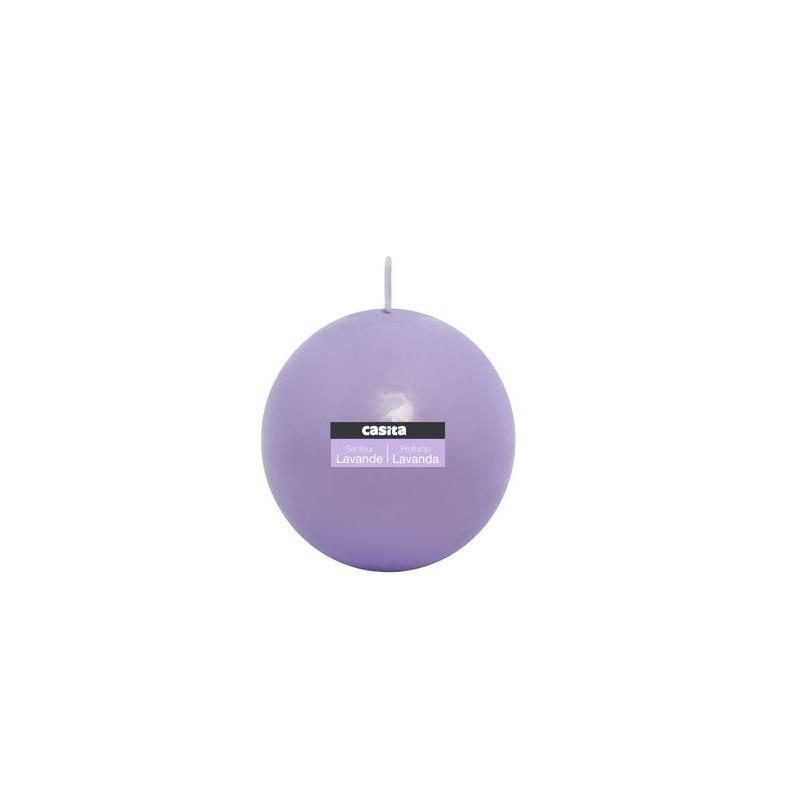 74261 3120370606934 60693 CP CANDELA A SFERA D.8 CM LAVANDA