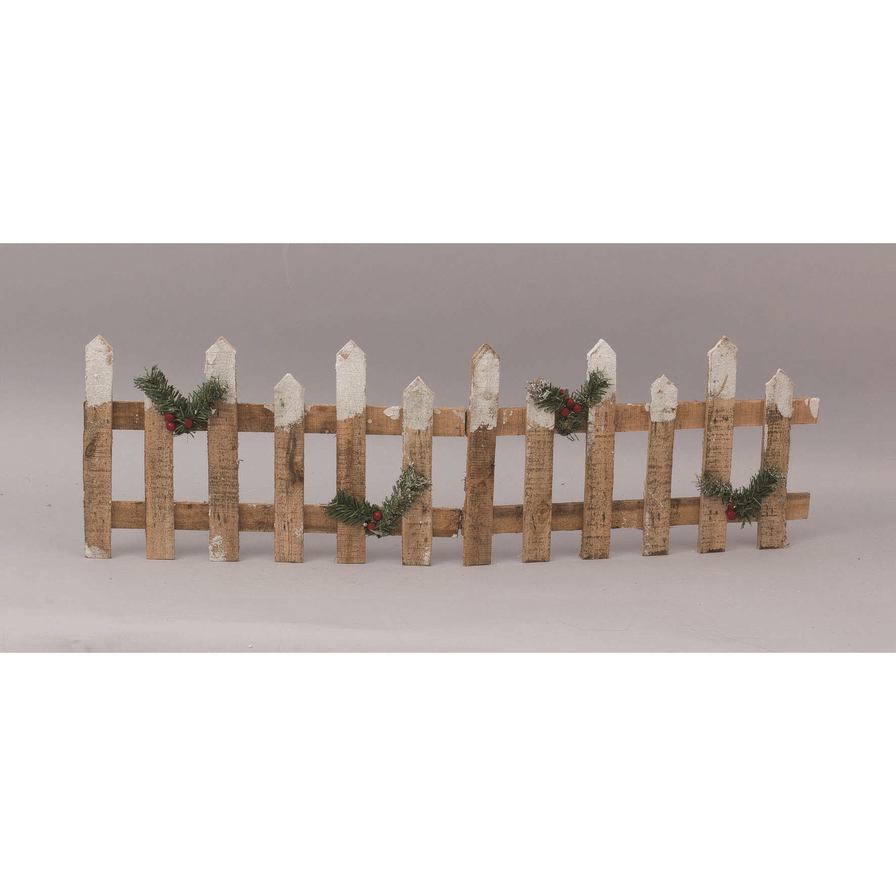 75498 8019959856257 CEN-85625 staccionata in legno per albero di natale marrone