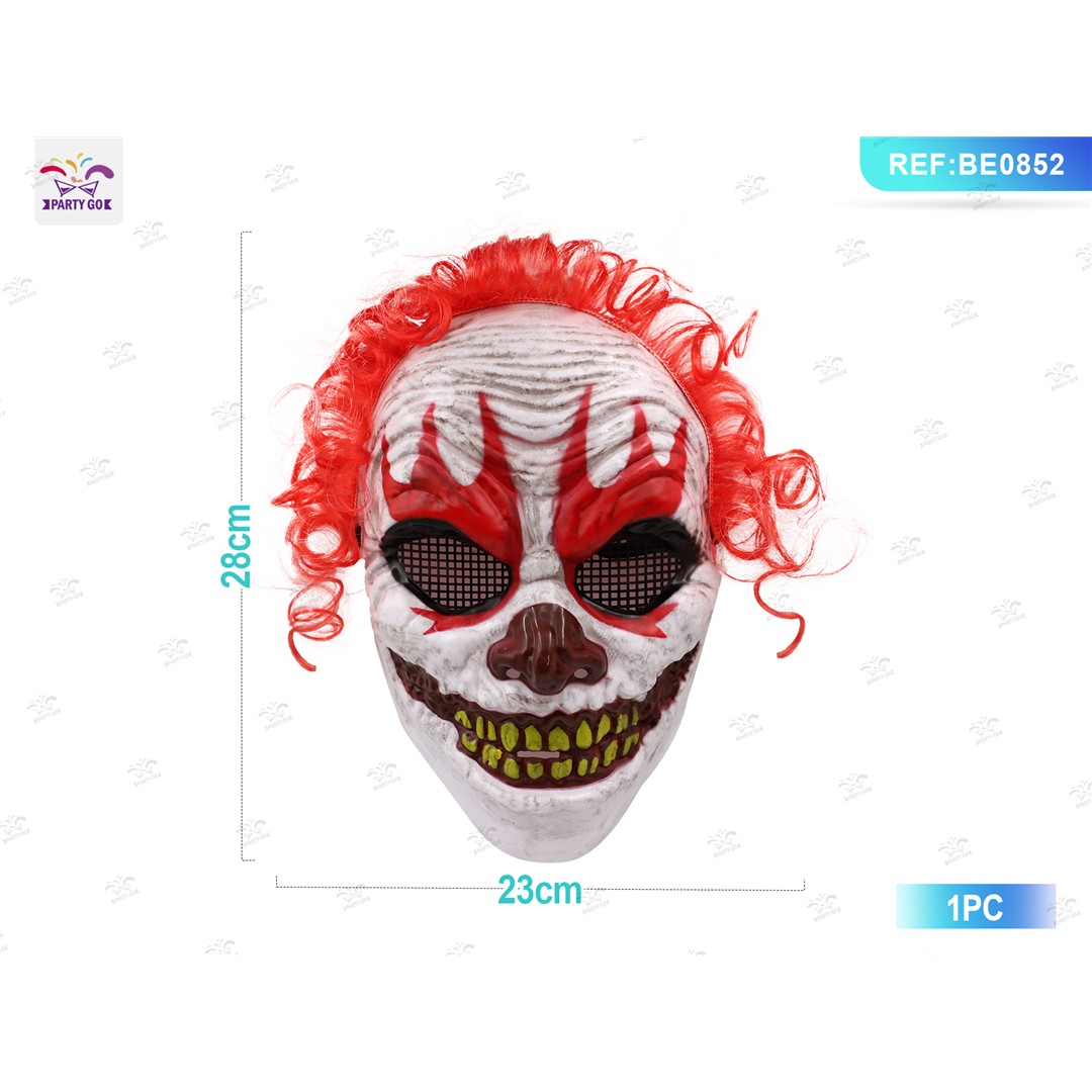 75825 8058617851524 BE0852 halloween maschera clown rosso