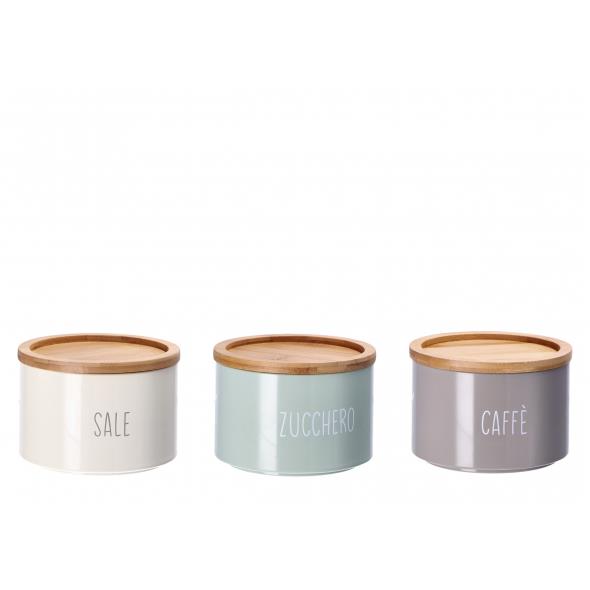 75958 8021785863965 86396 STAR barattolo in latta e tappo in bamboo ø14