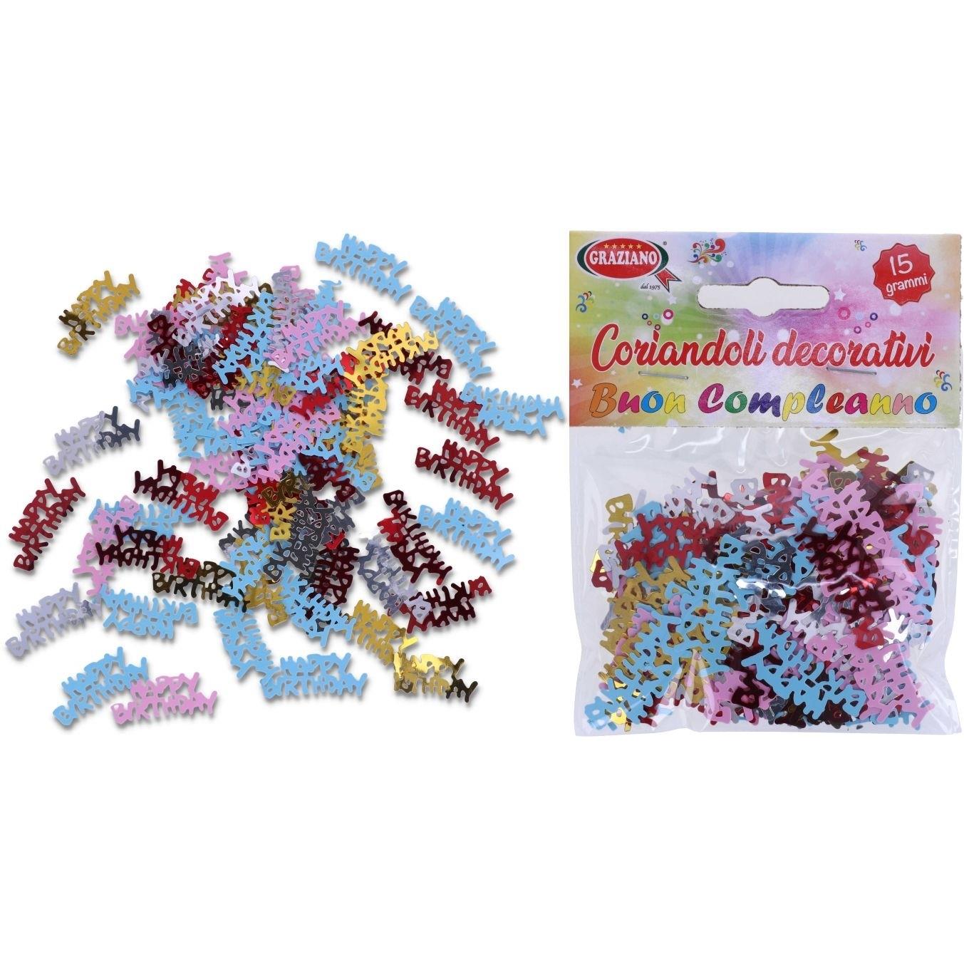 76088 8011684055608 8011684055608 CORIANDOLI DECORATIVI HAPPY BIRTHDAY 15GR
