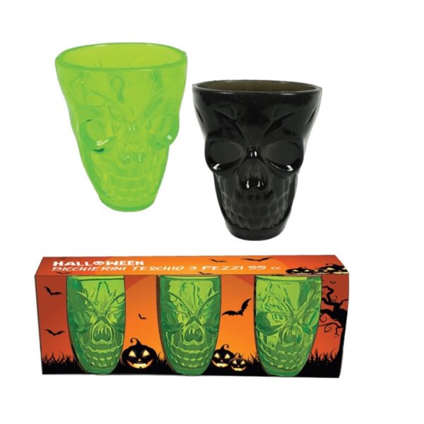 76498 8034116802878 1680287 SAIS halloween bicchierini teschio 3pz