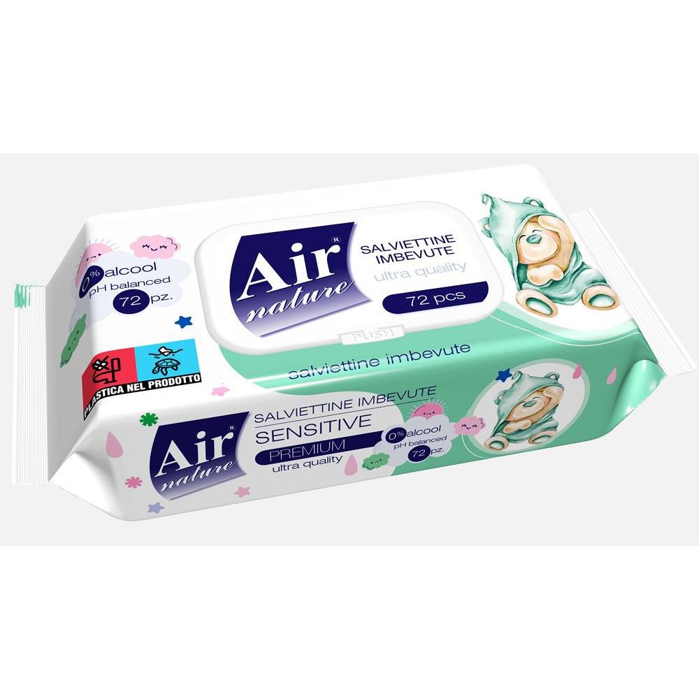 76525 8059602520661 520661 SALVIETTE IMBEVUTE AIR NATURE 72PZ SENSITIVE