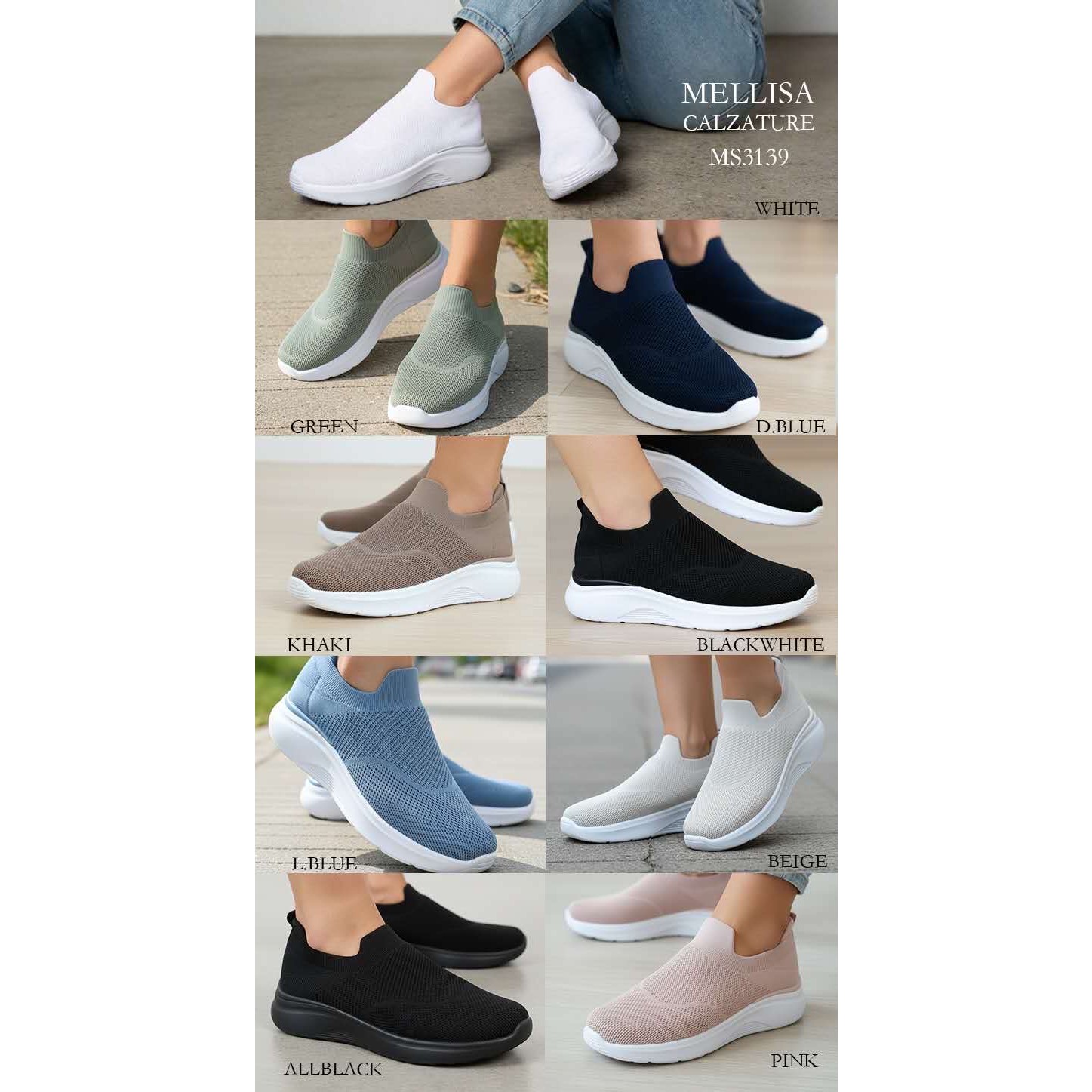 77120 9200000771202 MS3139 scarpe donna sneakers sportive comfort traspirante