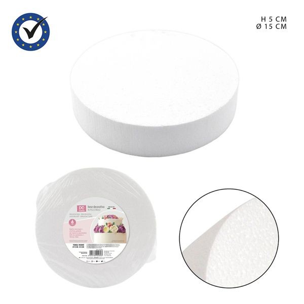 77353 8054796633029 CU663302 base torta tonda polistirolo h5xø15cm