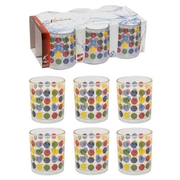 77388 8034116497234 1649723 SAIS SET 6 BICCHIERI ACQUA 250CC DOTS