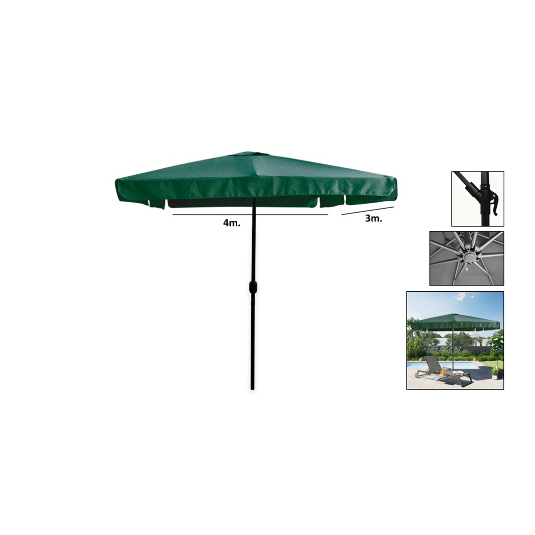 77395 8402232353114 223235 BOLATA ombrellone giardino 300x400cm verde