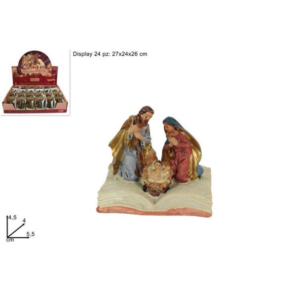 78248 8033113438394 GI006508 PRESEPE NATIVITÀ LIBRICINO C/NATIVITA' CM 5.5X4X4.5