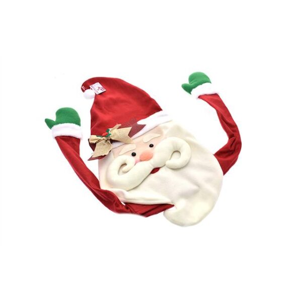 78358 8032089656696 6145018 PUNTALE PER ALBERO DI NATALE A FORMA DI FACCIA BABBO ROSSO