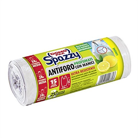 78965 8001410098603 COM9860 sacchi patt. domopack spazzy 28lt limone 15pz
