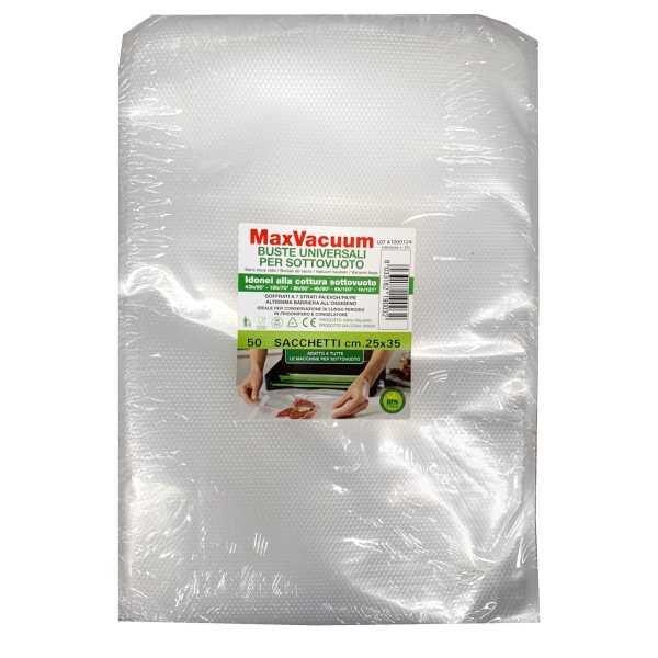 81050 8033182190032 0149627 SAIS BUSTE PER ALIMENTI SOTTOVUOTO 50PZ 25X35CM