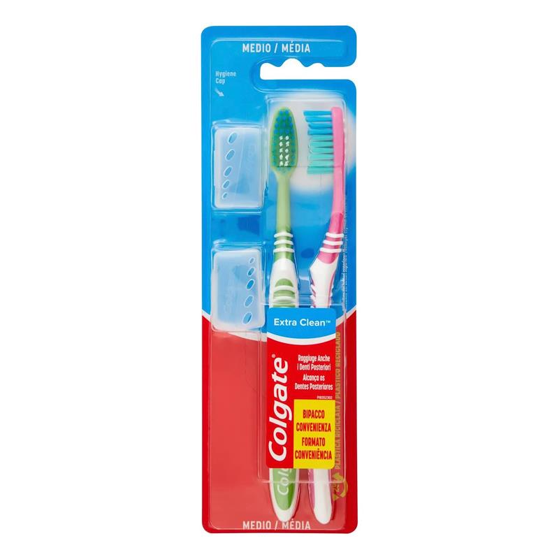82975 8714789162584 8714789162584 denti spazzolino colgate extra clean duo medio