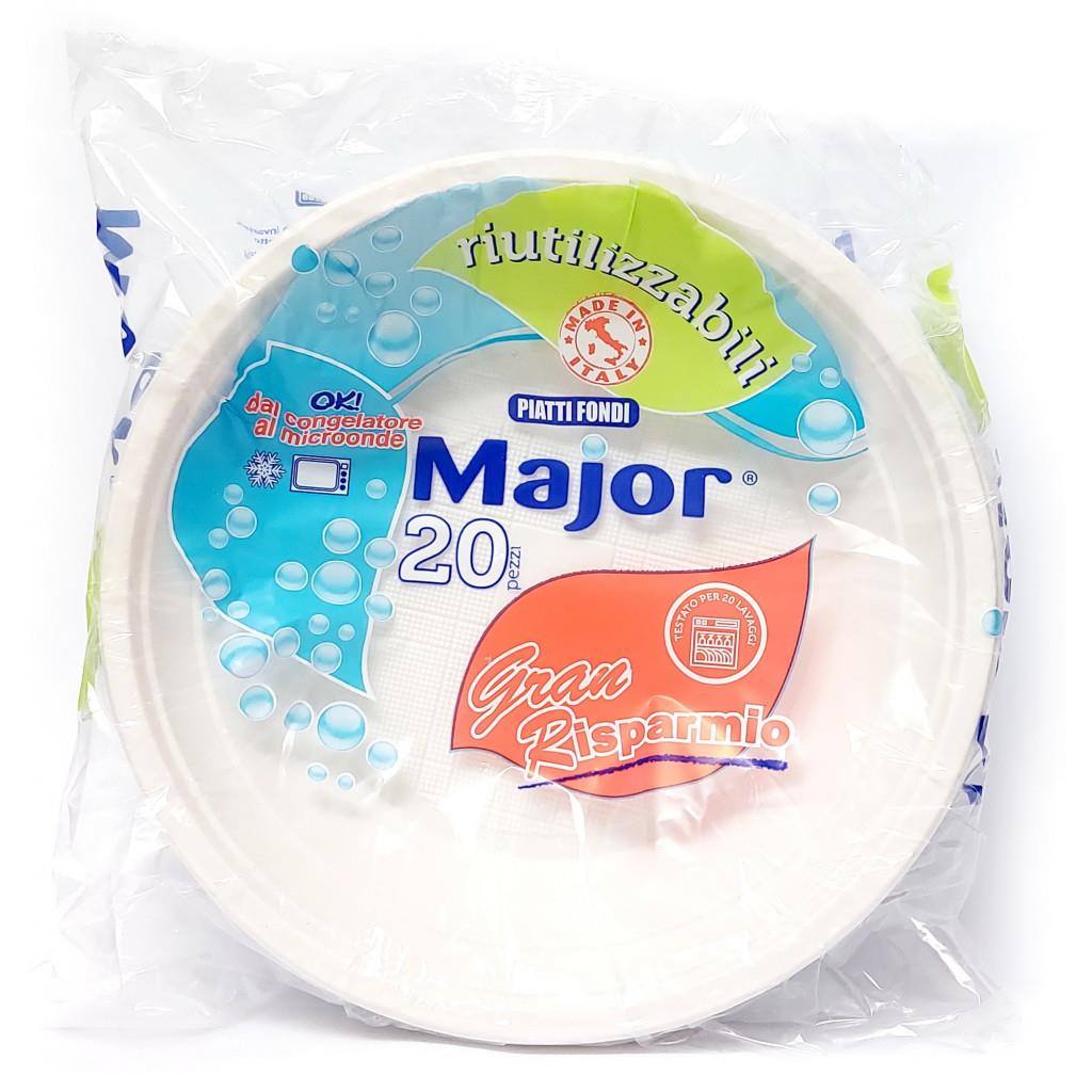 82977 8057149130404 208662 VISCIO piatti piani major riutilizzabili 20pz