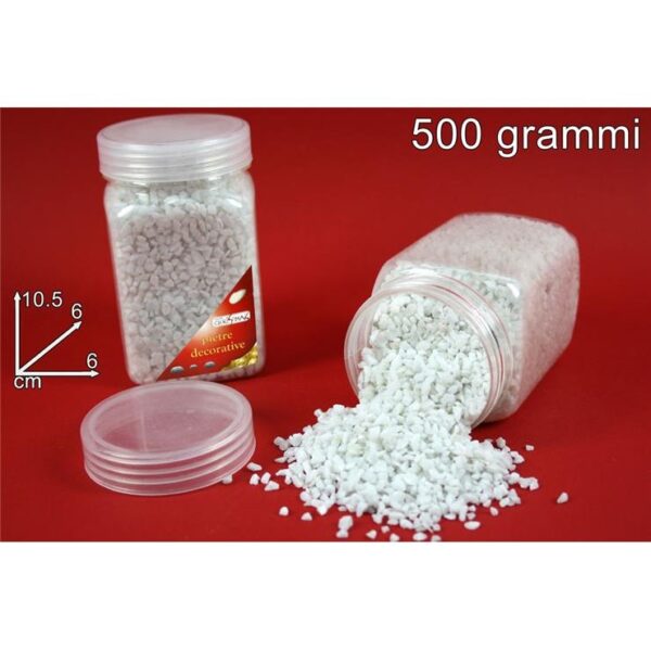 83396 8033113179020 GI003101 barattolo pietrisco bianco 500gr
