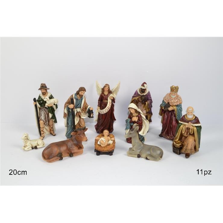83398 8033113390685 GI005837 presepe nativita' 20cm 11pz 57055 s/11