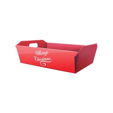 83558 8057018571369 195716 VISCIO cesto in cartone merry christmas cm.52x41x1