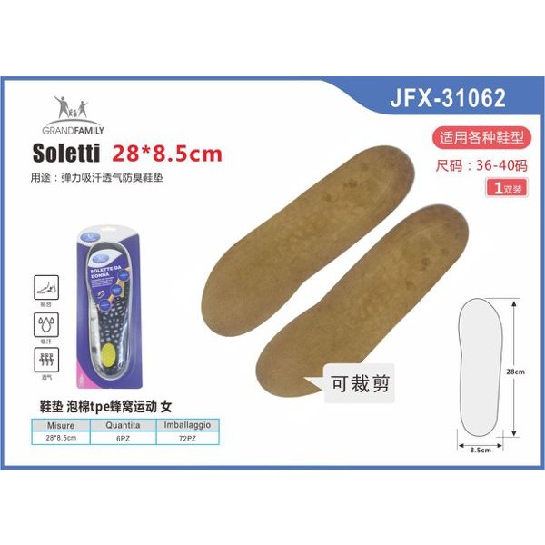 84457 8001689310628 JFX-31062 solette da donna