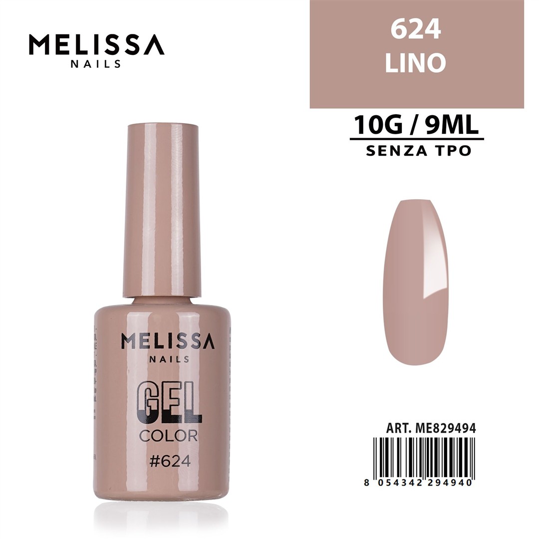 85172 8054342294940 0244111 DC melissa smalto gel unghie 9ml n.624 lino