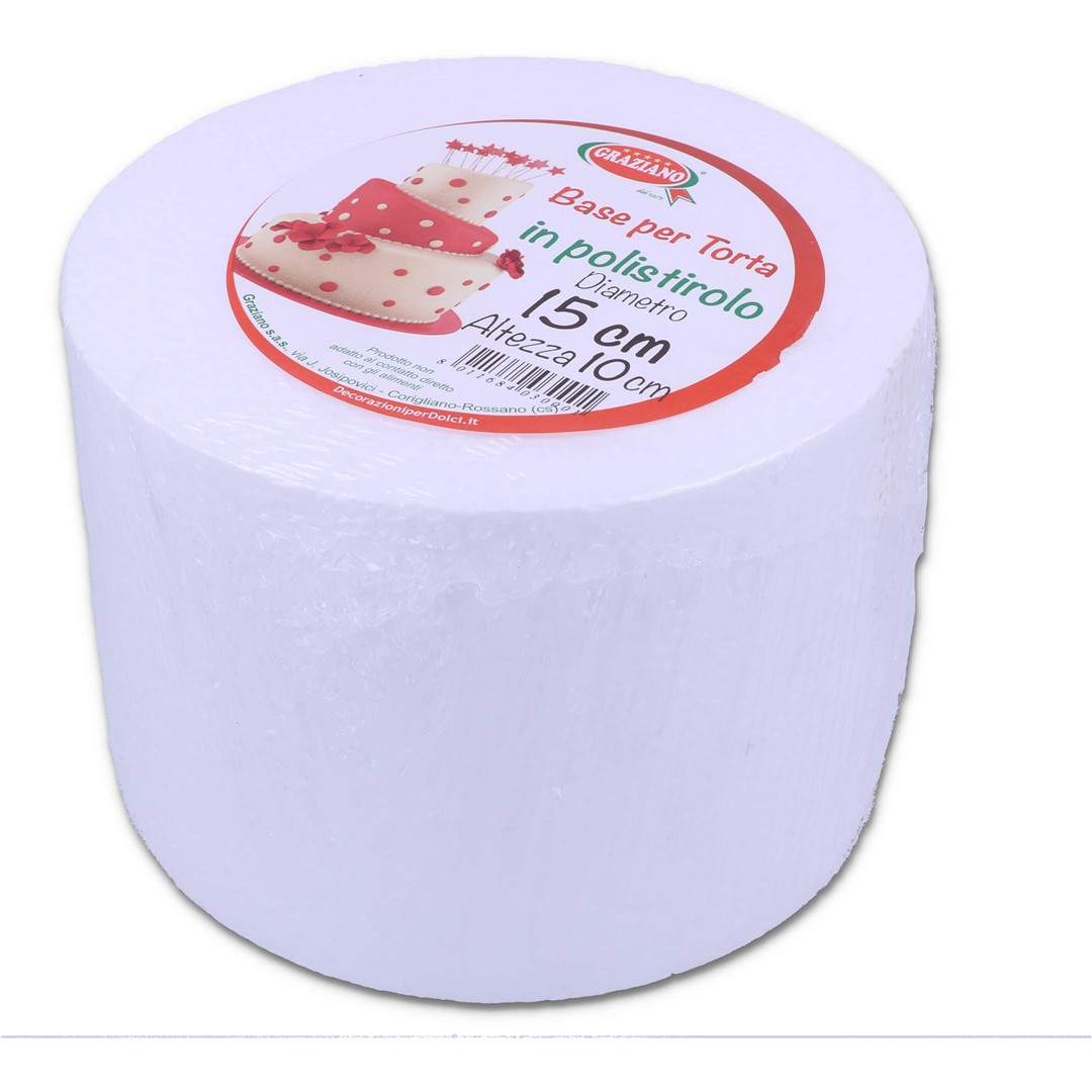85388 8054796632930 CU663293-0241997 base torta tonda polistirolo h10xø15cm