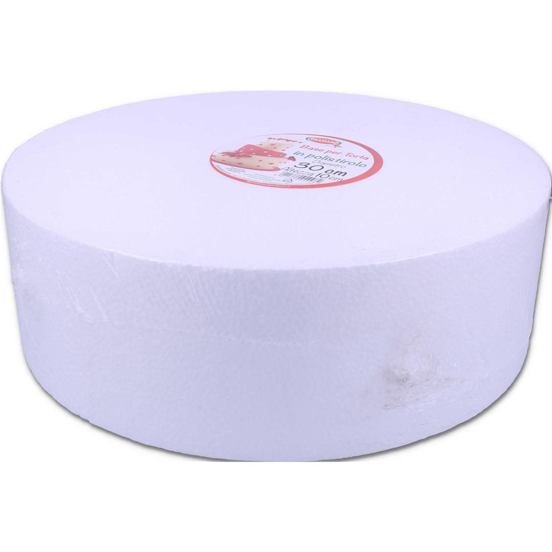 85393 8055769920726 CU992072 BASE TORTA TONDA POLISTIROLO H10 X Ø30CM