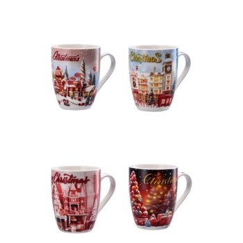 85967 8057586035836 103583 STAR tavola natalizia tazza in ceramica 10,5cm