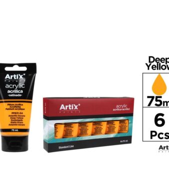 86115 8435250982141 PP631-04 COLORE ACRILICO 75ML N.04 GIALLO SCURO STANDARD LINE