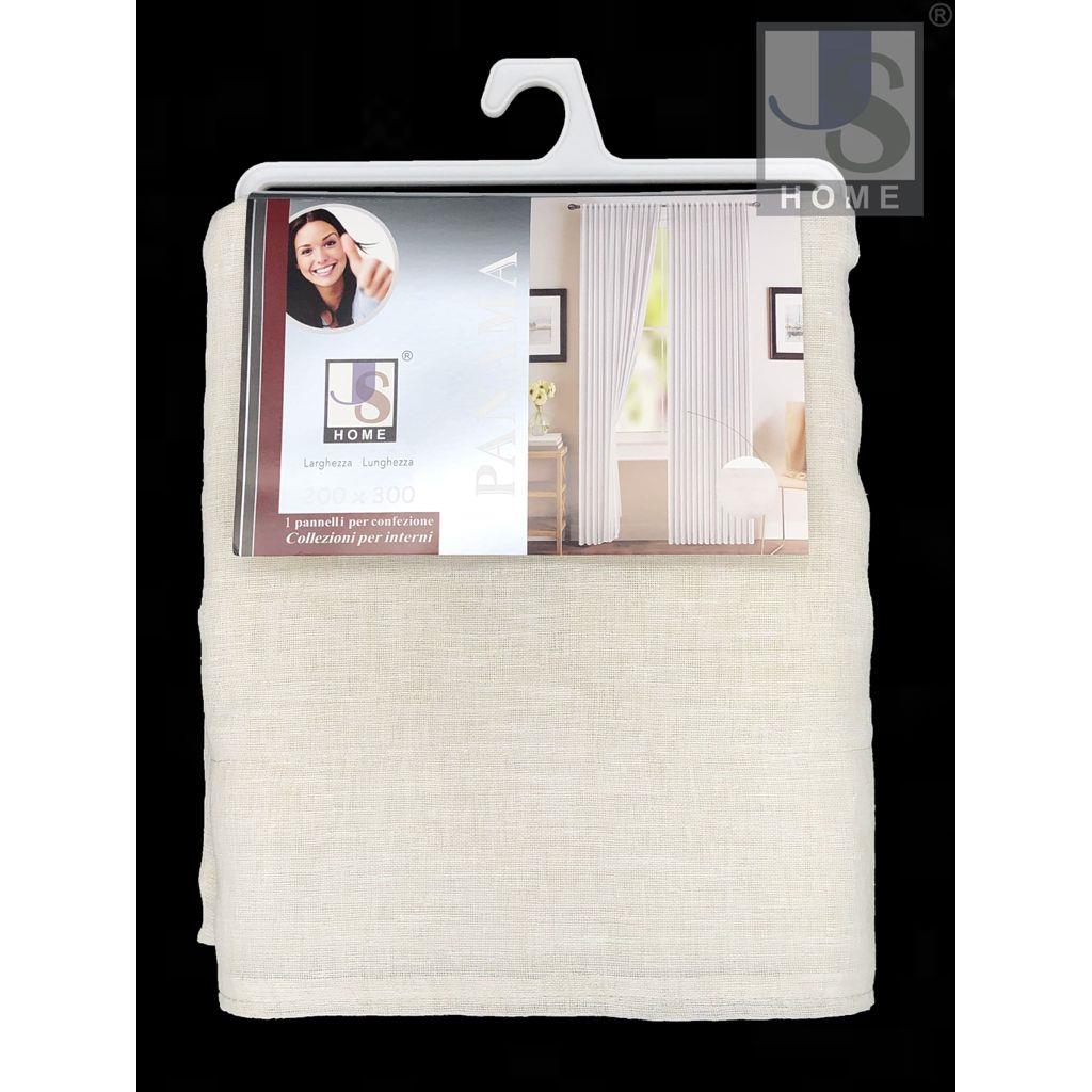 rbs86478f-1.jpg 86478 8052219290231 PANAMA_200X300 ECRU coordinabile (45-70-90x150-240)60x300-140x300 panama 1p tinta unita con passanti 200x300cm col.ecru