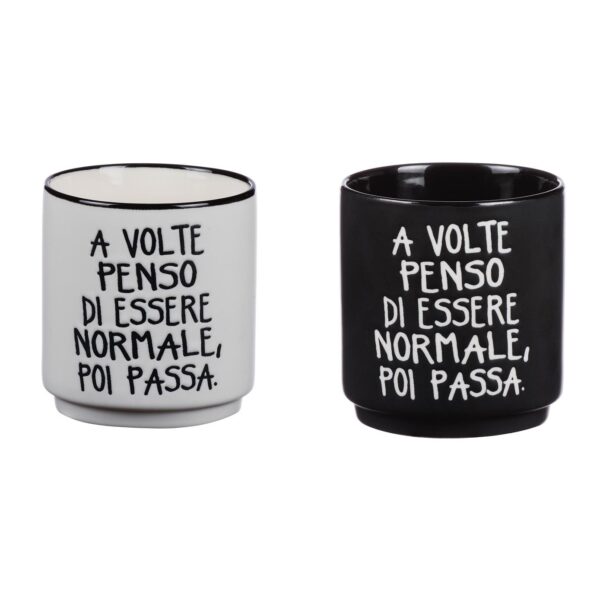 86560 8021785659872 65987 STAR TAZZA IN PORCELLANA ASS2COL Ø8,5 X 9H