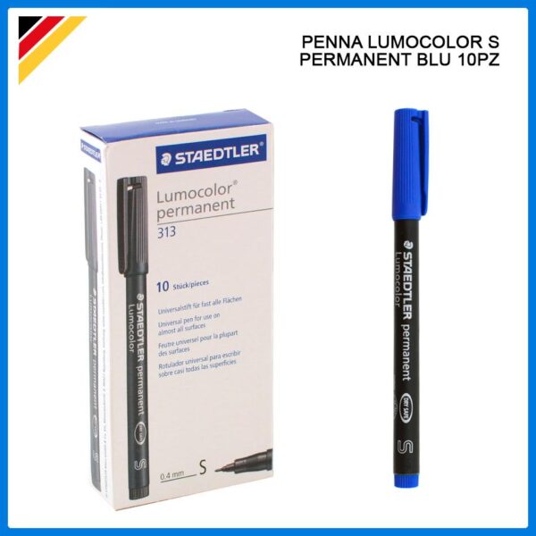 87130 4007817332177 0149081 PENNARELLO INDELEBILE LUMOCOLOR 1MM BLU