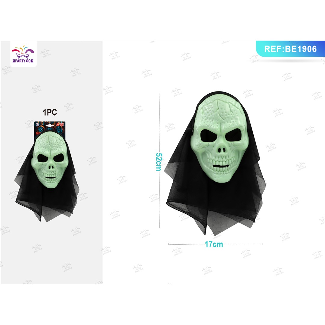 8989 8058617307069 BE1906 halloween maschera teschio incappucciato