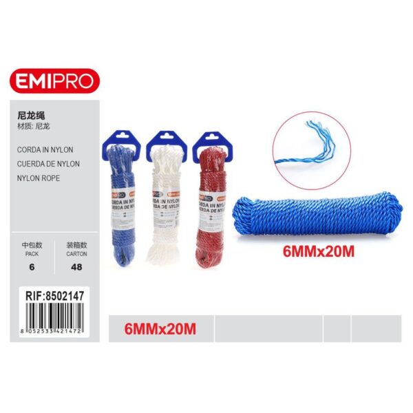 91139 8052533421472 8502147 EMI corda nylon ass.cm.0,6 x 2000