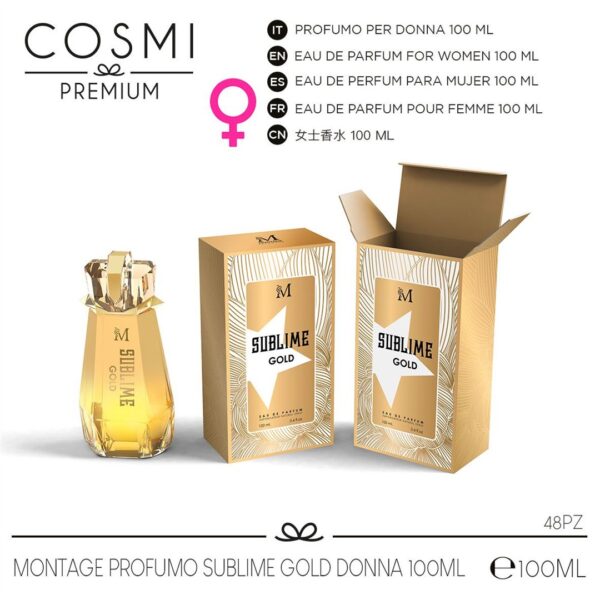 91568 8904174424490 1004616 COSMI profumo donna edt 100ml mirage sublime gold