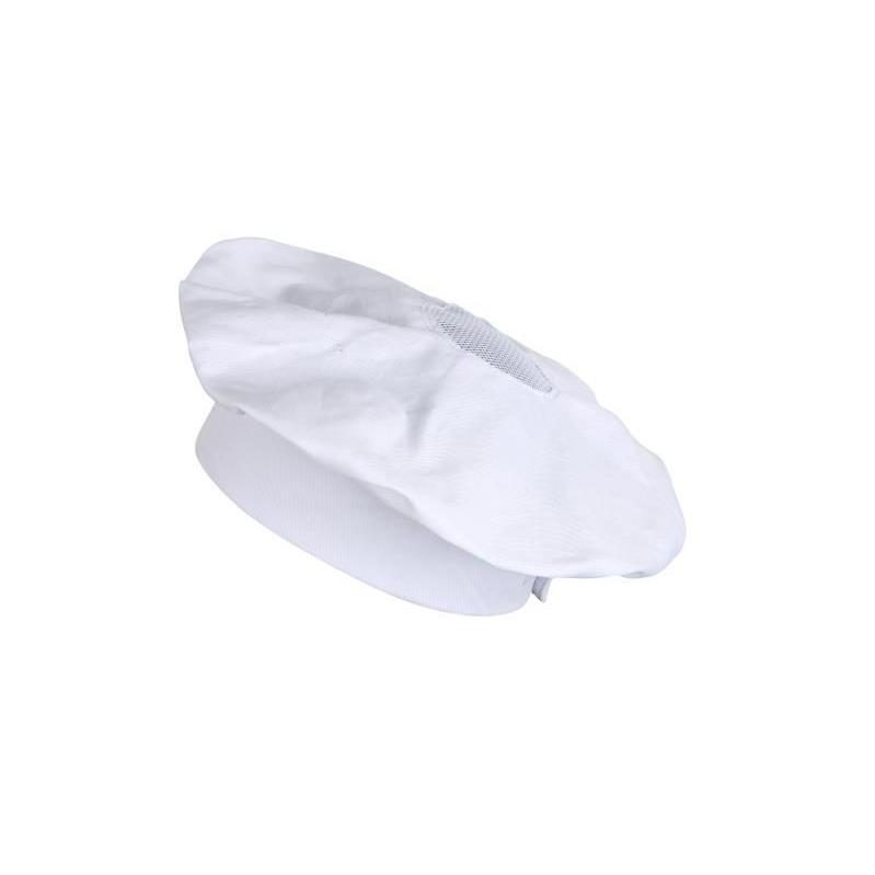 91678 8057014922844 CAP-L050A UNISEX PROF.CUOCO CAP DA CHEF RETINA BIANCO