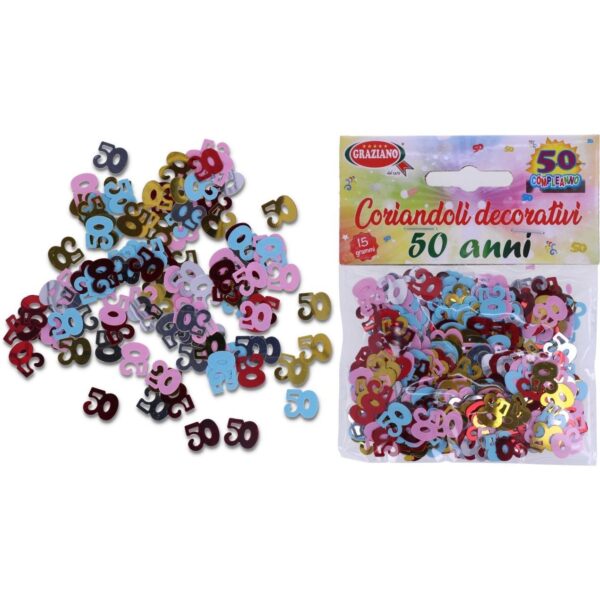 91849 8011684055509 8011684055509 CORIANDOLI DECORATIVI 50 ANNI 15GR