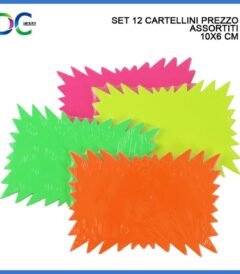 91888 8050766331704 HX809682 CARTELLINA PREZZO PICC. RETTANGOL. CONF 10PZ CM.12.5 X 7