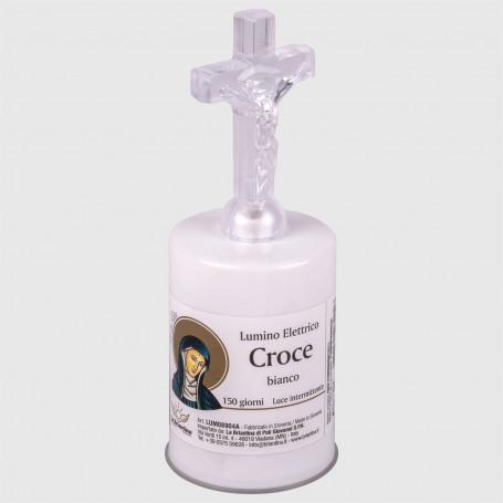 92011 8000061089046 LUM08904A LUMINO ELETTRICO CROCE BIANCO 150 GIORNI