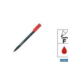 92082 4007817304327 318-2 pennarello indelebile lumocolor 0.6mm rosso