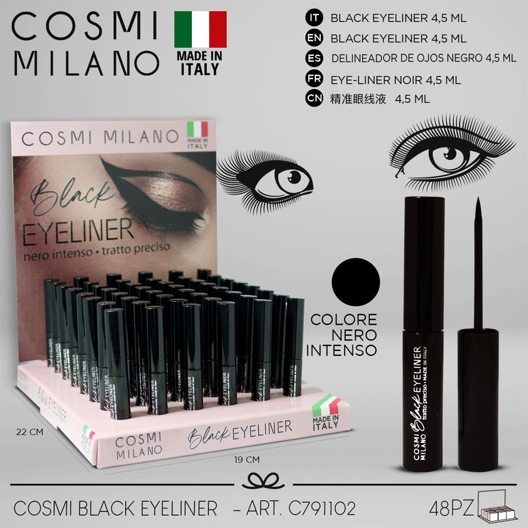 92175 8053285016008 PR18652 eyeliner occhi black cosmi