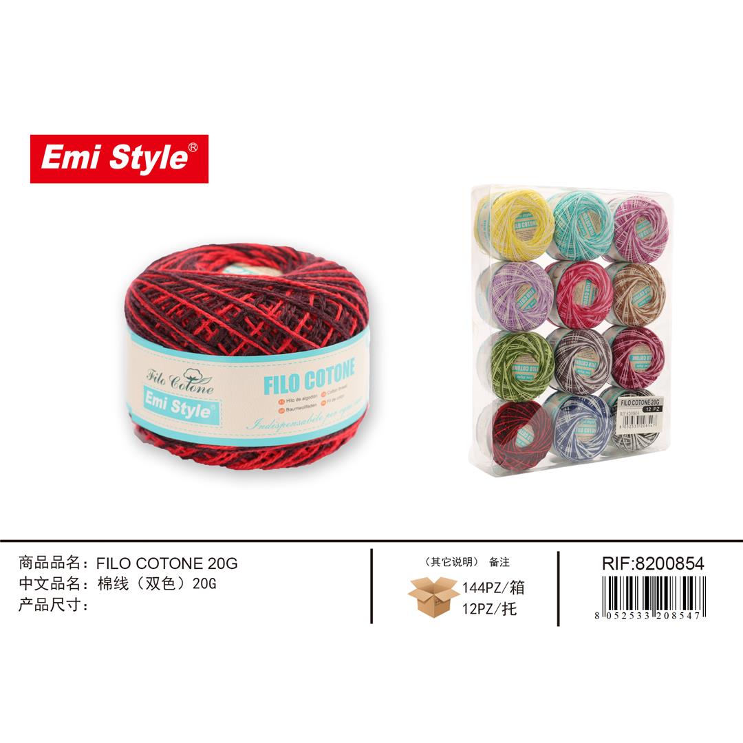 92813 8052533208547 8200854 EMI filo cotone 20g multicolor