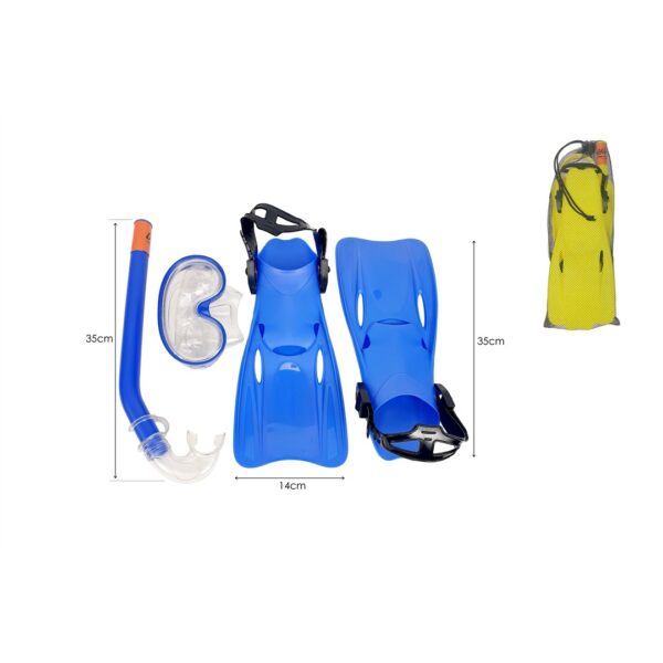 9418 8402309259561 230925 BOLATA set immersione maschera con boccaglio pinne bambino